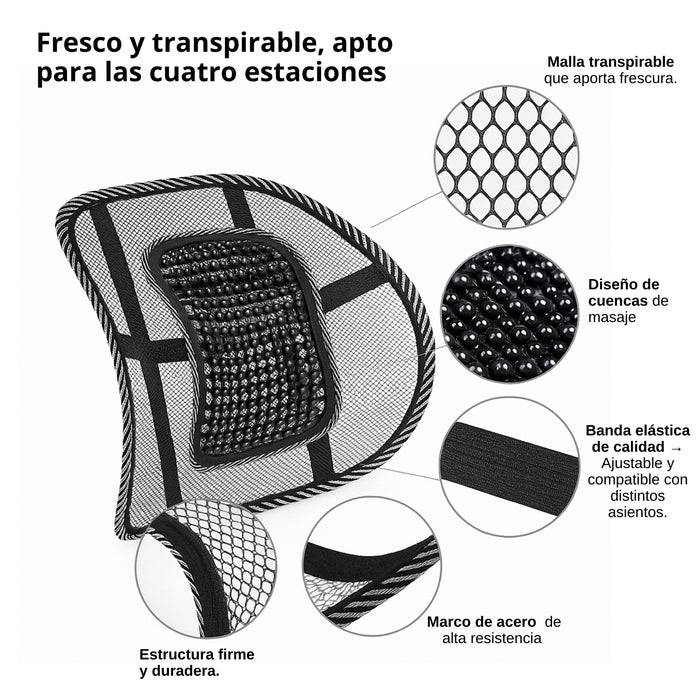Soporte Respaldo Lumbar Ergonómico Auto Silla