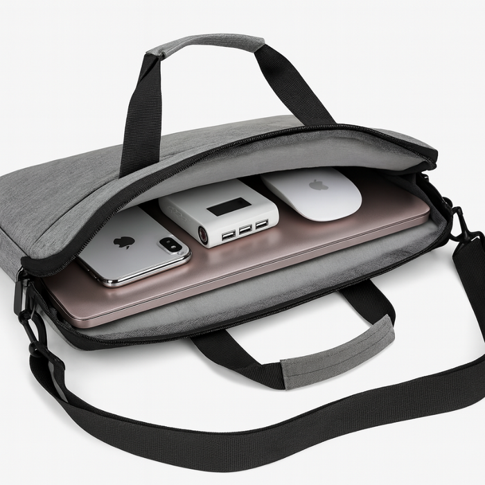 Bolso Ordenador Para Notebook Funda Laptop 17inch Gris