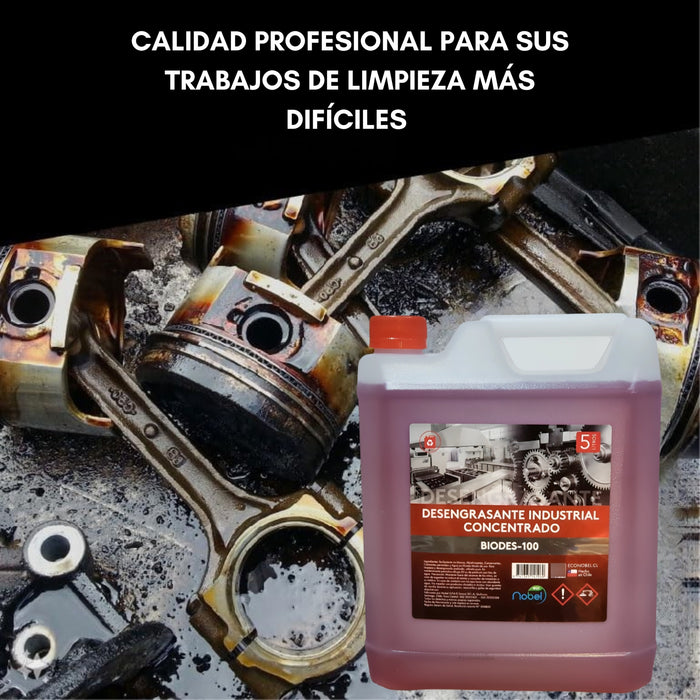 Desengrasante Industrial Concentrado Alcalino Multiusos 5lt