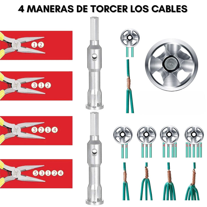 Herramienta De Torsión De Alambre Pelacables Y Trenzador