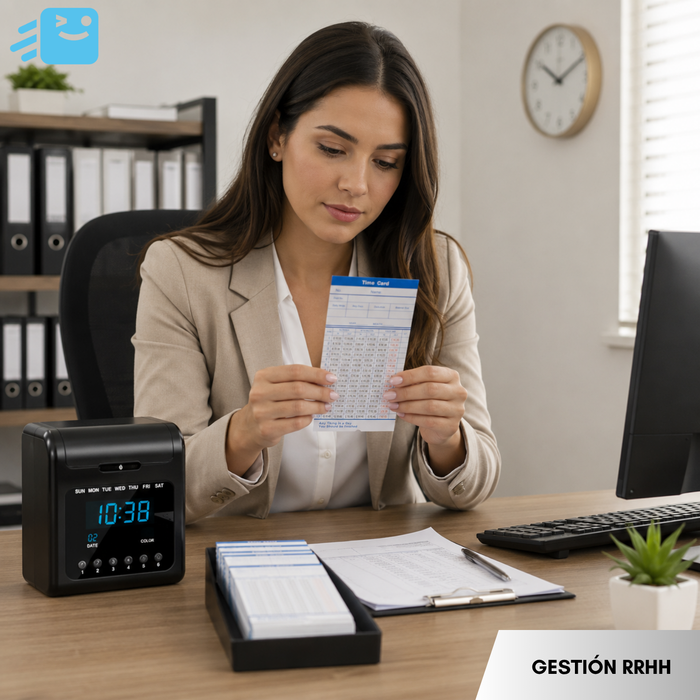 Tarjetas Fichas Para Reloj Control Asistencia 300 Unidades