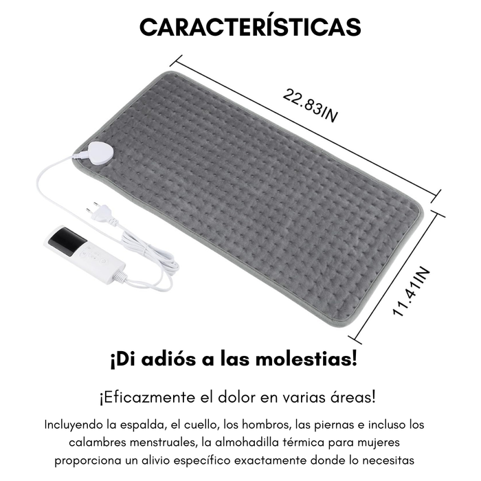 Almohadilla Termica Electrica Temperatura 6 Niveles 60x30cm