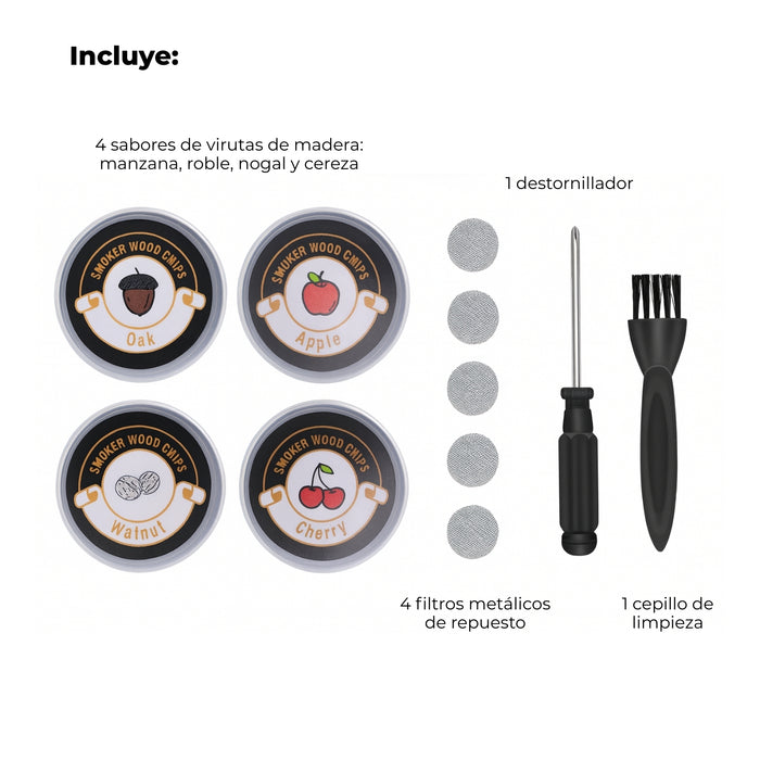 Ahumador Eyector De Humo Portatil Para Cocinar Alimentos