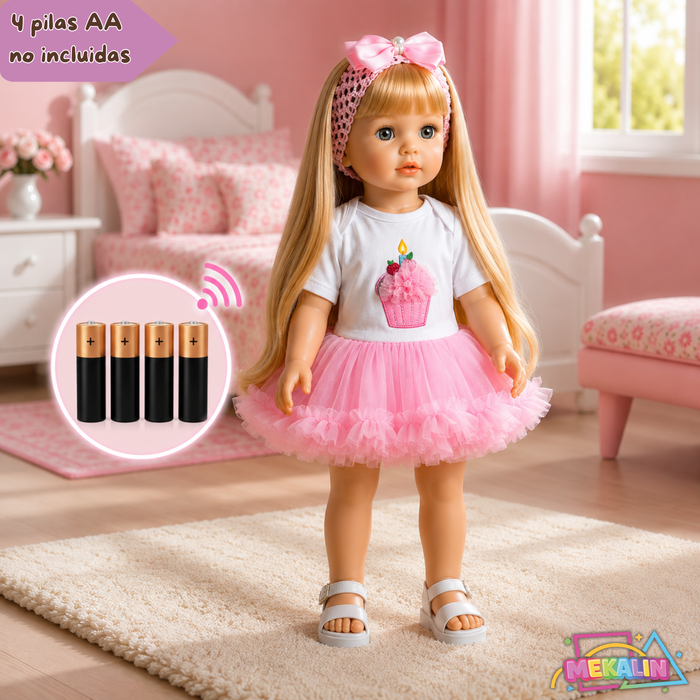 Muñeca Bebé Reborn Silicona Con Sonidos Y Movimientos