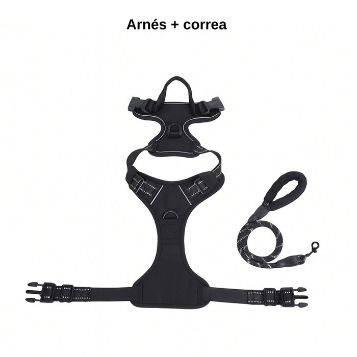 Pechera Para Perro Arnés Ajustable Reflectantes Con Correas