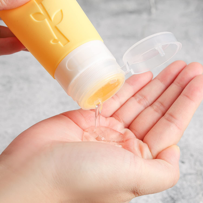 Set Botella De Viaje Dispensadora 10 Contenedores Accesorios