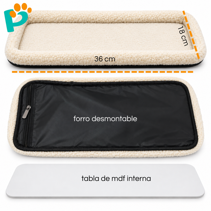 Bolso Transportador Para Mascota Con Alfombra Multifuncional Gris