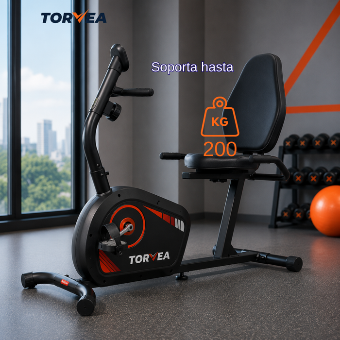 Bicicleta Estática Reclinada Con Respaldo Ejercicio Cardio Ergométrica