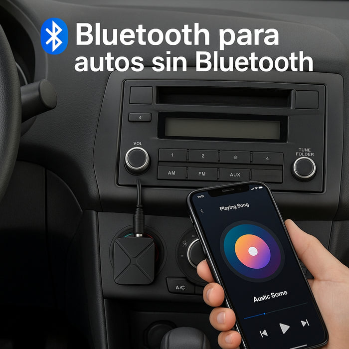 Receptor Transmisor Bluetooth 4.2 Con Cables Auxiliar + Rca