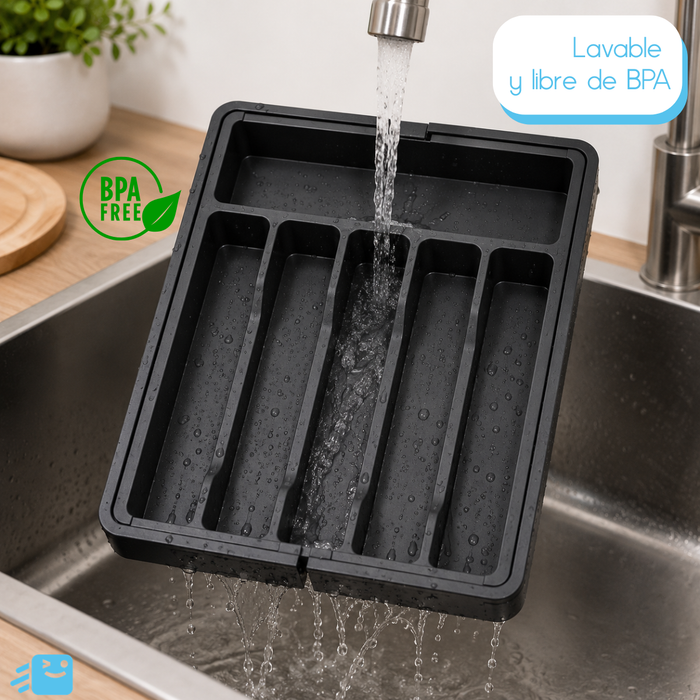 Organizador De Cubiertos Expandible Para Cajón Cocina 8 Compartimientos