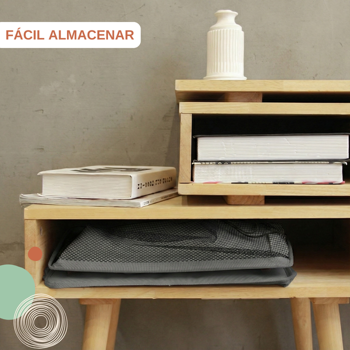 Cesto Ropa Plegable Canasto Tela Oxford Baño Con Asas 48l