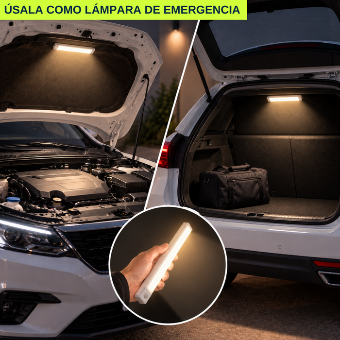 Luz Led Barra Magnética Sensor Movimiento Recargable 20 Cm