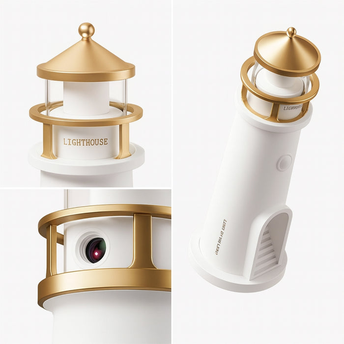 Lámpara Proyecto Faro Luz Led Luna Espantacuco Niño Niña Color Blanco Usb Telotenemos