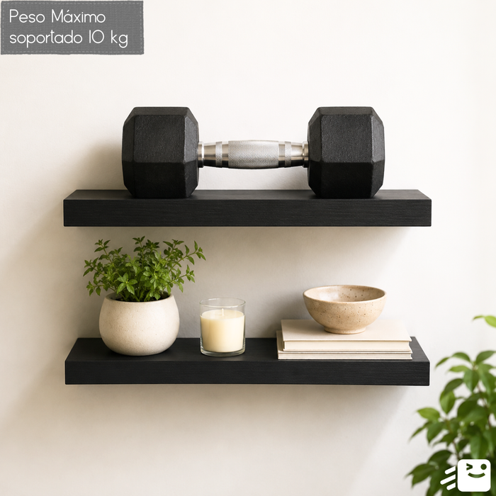 Organizador De Madera Elegancia Moderna X3 Negro