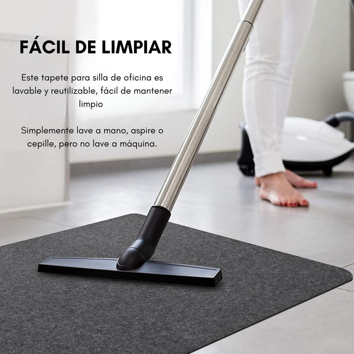 Alfombrilla Antideslizante Para Silla De Oficina 120x90cm