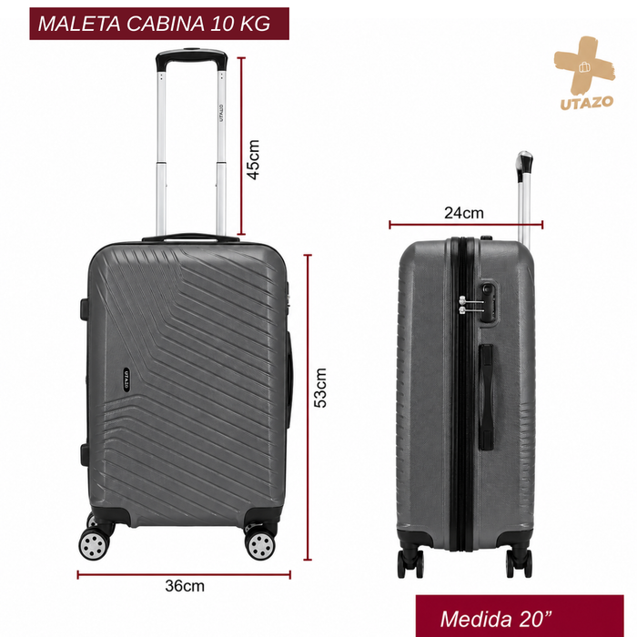 Maleta De Viaje Grande 28 Kg Equipaje De Bodega Rueda 360