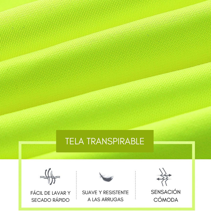 Chaleco Reflectante Seguridad Amarillo Reglamentario