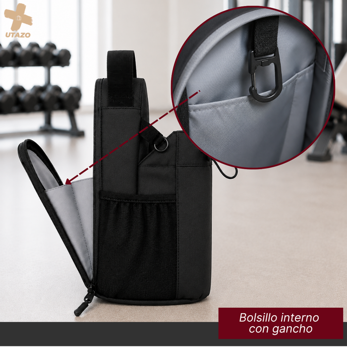 Bolso Gym Y Entrenamiento Portátil Magnético Gym Bag Color Negro