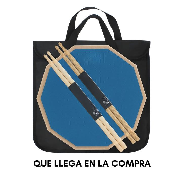 Pad De Práctica Con 2 Baquetas De Madera