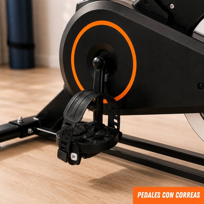 Bicicleta Spinning Estática Ejercicio Fitness Cardio 9 Niveles de resistencia Ajustable Entrenamiento En Casa Bicicleta Fija Gimnasio Hogar Sillín Regulable