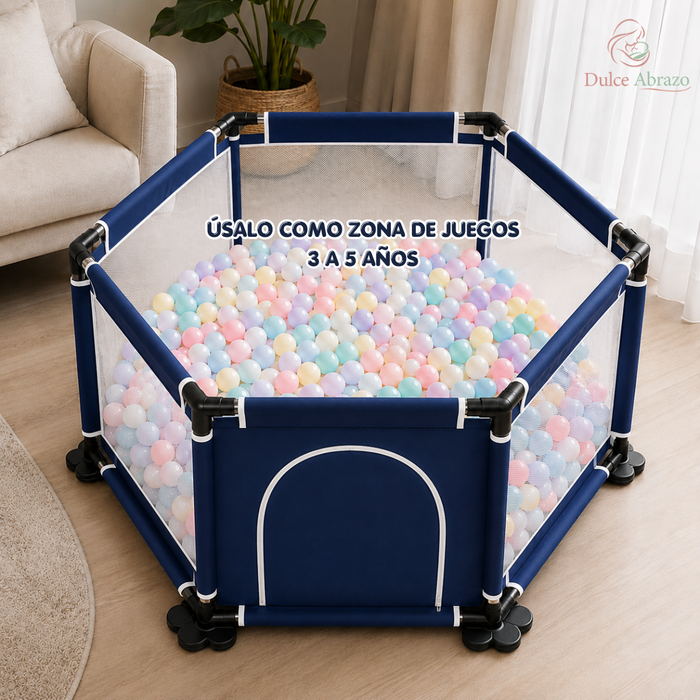 Corral Bebes Infantil Hexagonal Seguridad Niños Plegable