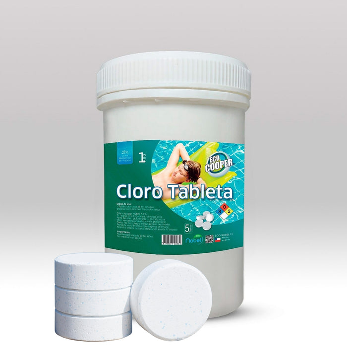Cloro En Tabletas Para Piscinas 1 Kg Tripleaccion Nobel