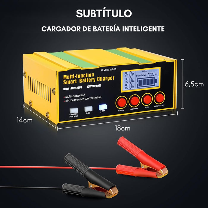 Cargador Batería Auto Carga Rápida Para Todas Baterías 220w