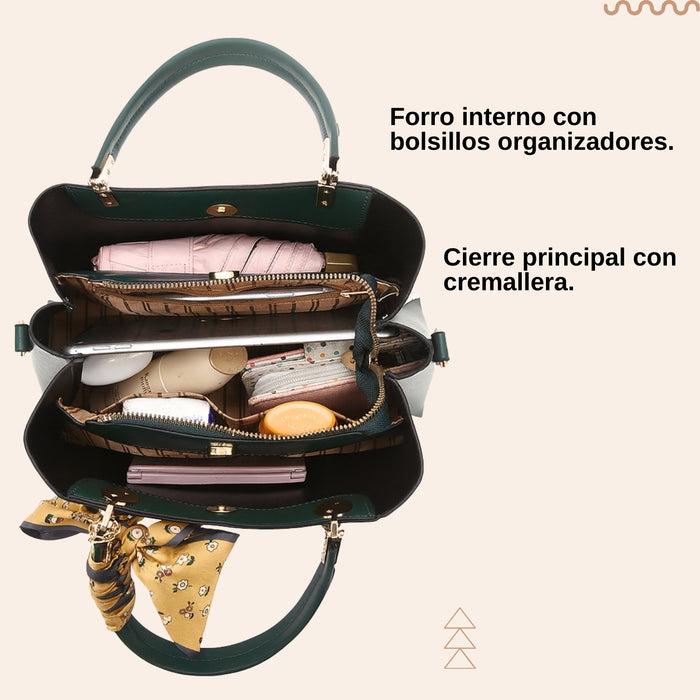 Elegante Cartera Bolso Para Mujer Bolsa Suave Hombro Mano
