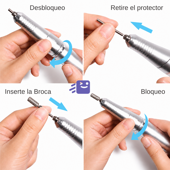 Torno Inalámbrico Profesional Pedicura Manícura