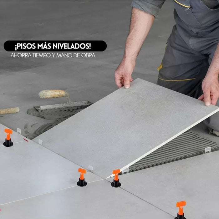Kit Nivelador Cerámica Porcelanato Reutilizable 150 Unidades