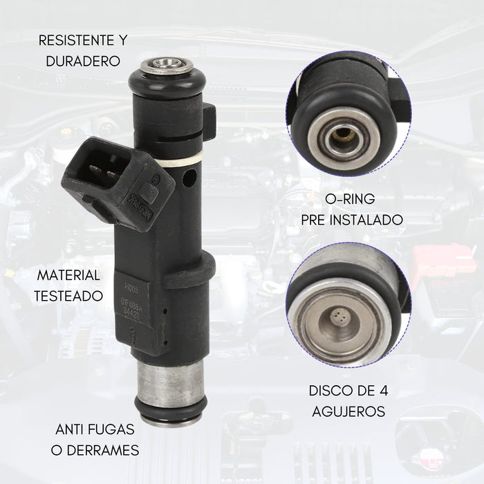Inyector De Gasolina Para Peugeot 307 206 406 407 607 2.0 X4