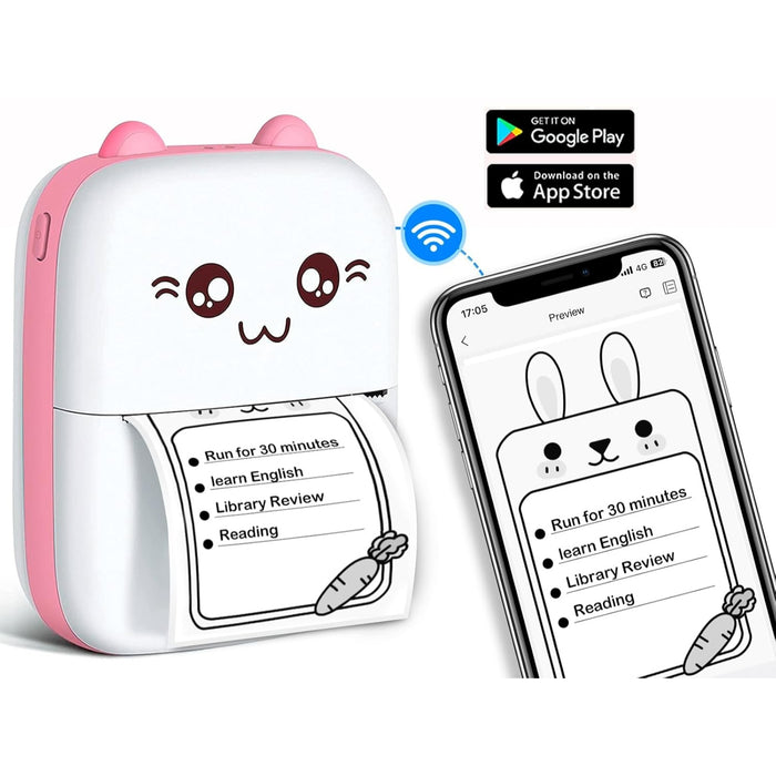Mini Impresora Portátil Bluetooth Gatito