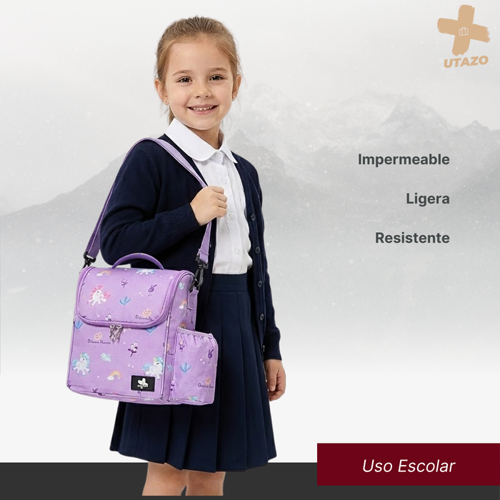 Lonchera Termica Escolar Bolso Almuerzo Colación Niña Impermeabe