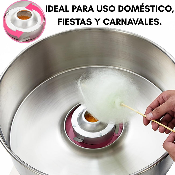 Máquina De Algodón De Azúcar Swetty Color Rosa Claro 220v