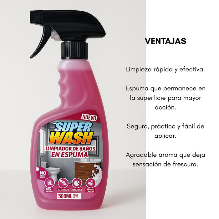 Limpiador Espumoso Anti Sarro Para Baños Griferia Vidrios