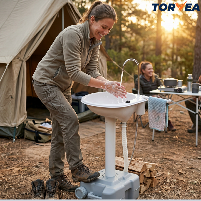 Lavamanos Portátil 20 L Baño Químico Camping Outdoor