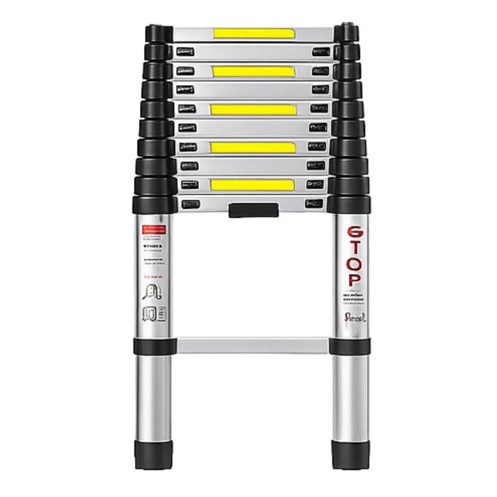 Escalera Telescopica Aluminio Retráctil 6,2 Mts Soporta 150k