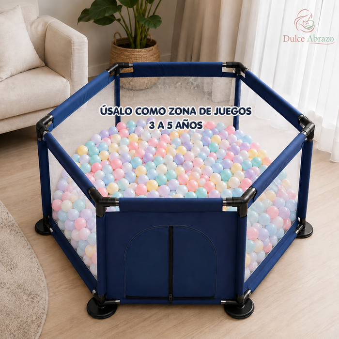 Corral Bebes Infantil Hexagonal Seguridad Niños Plegable
