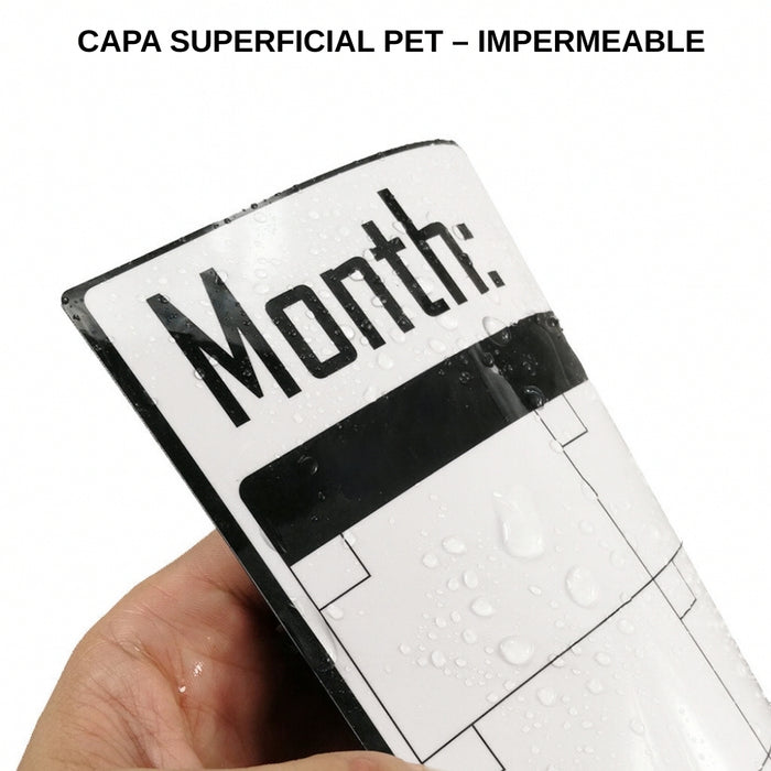 Pizarra Calendario Mensual Magnética Para Refrigerador