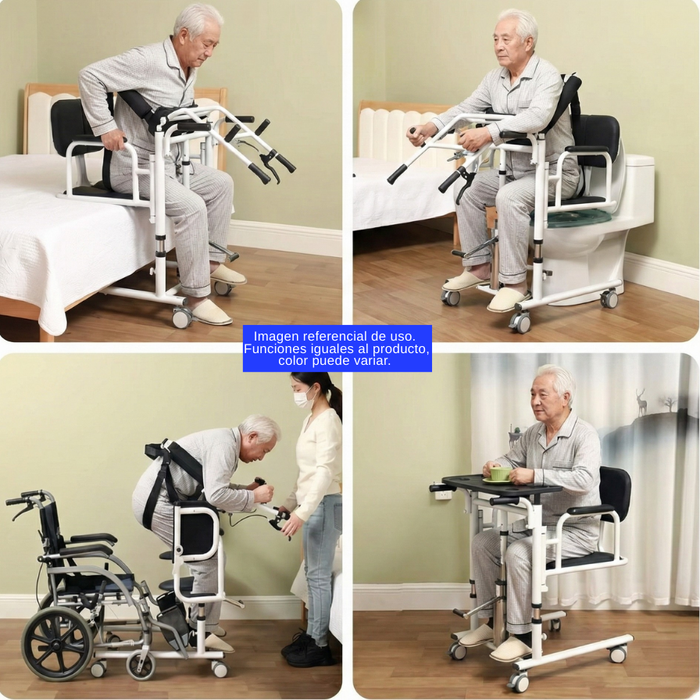 Silla Hidráulica Transferencia Paciente Baño Ducha Orinal WC