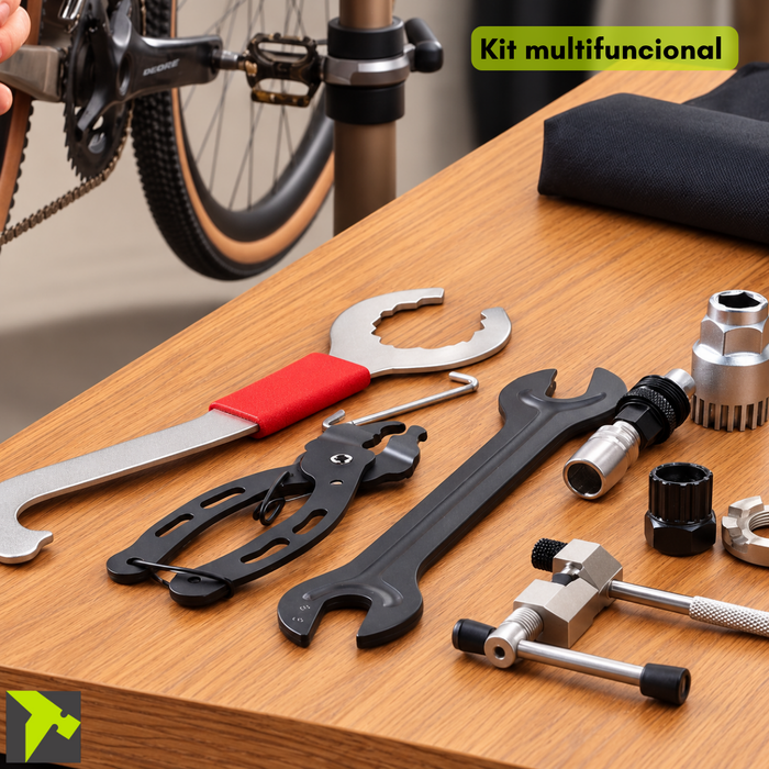 Kit Herramientas Bici Extractor Motor Corta Cadena Llave 8pcs