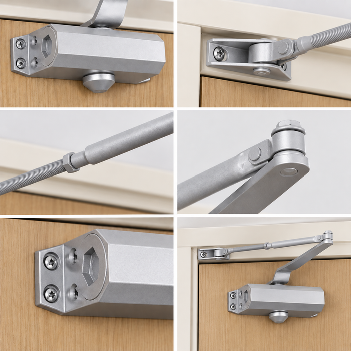 Brazo Hidráulico Puerta 45 A 120kg Cierra Puertas Automático