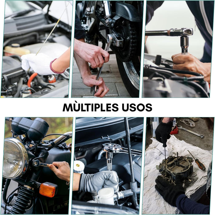 Caja De Herramientas Dados Y Llaves 216 Piezas Maleta