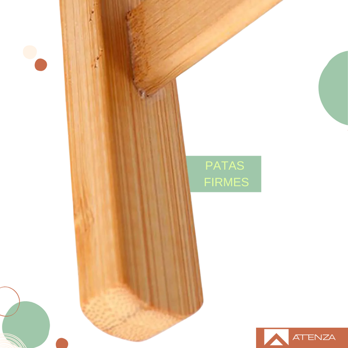 Pack 2 Mesa De Cama Plegable Madera Bambu Bandeja Desayuno