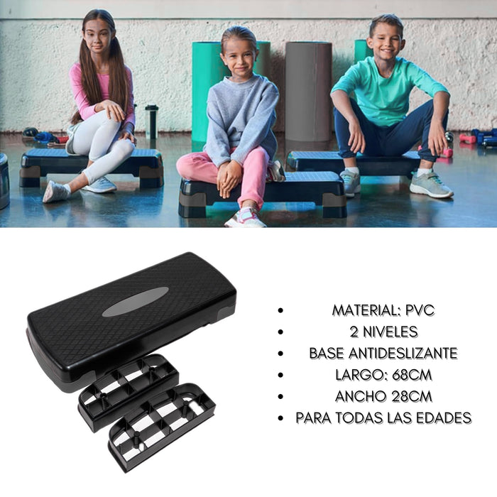 Step Aerobico 2 Niveles Antideslizante Fitness Aerobic