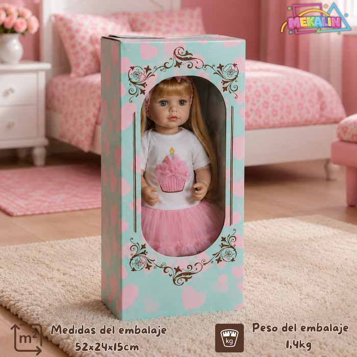 Muñeca Bebé Reborn Silicona Con Sonidos Y Movimientos