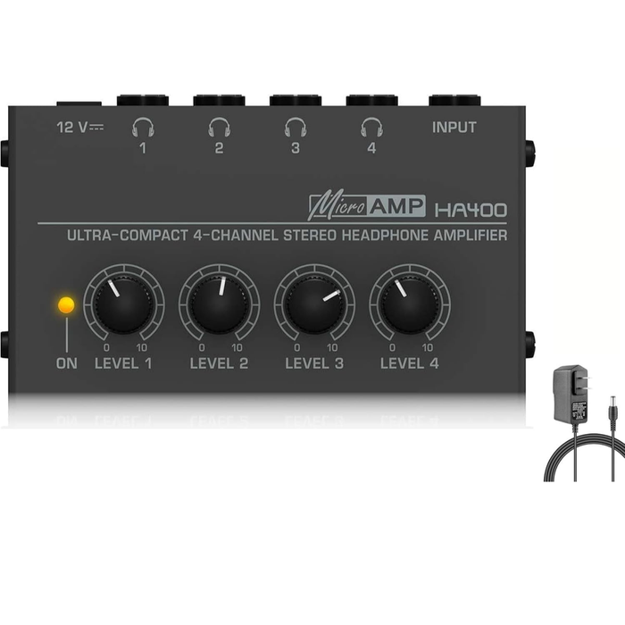 Amplificador Audífonos Compacto Ha400 De 4 Canales