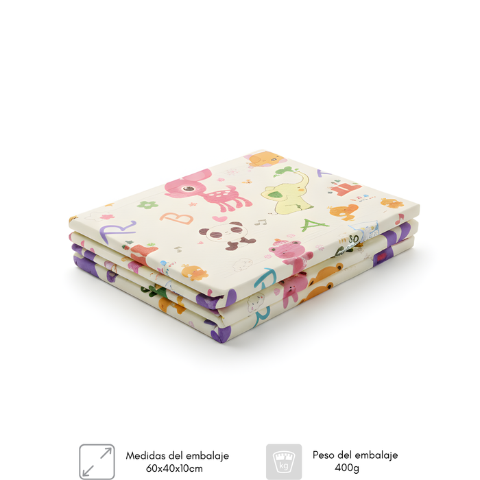 Alfombra Antigolpes Plegable Para Bebés 180x120 Reversible