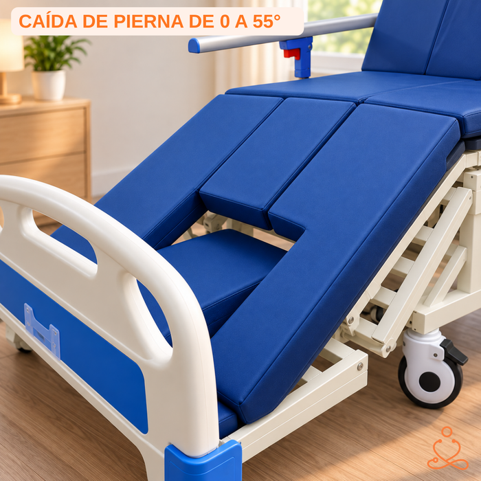 Cama Clínica Catre Eléctrico 260kg Colchón Bandeja Y Control Remoto