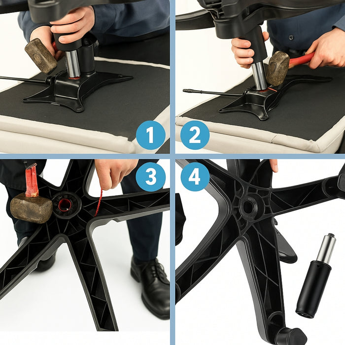 Pistón De Gas Silla De Oficina Universal Para Toda Silla 30cm 3 Etapas